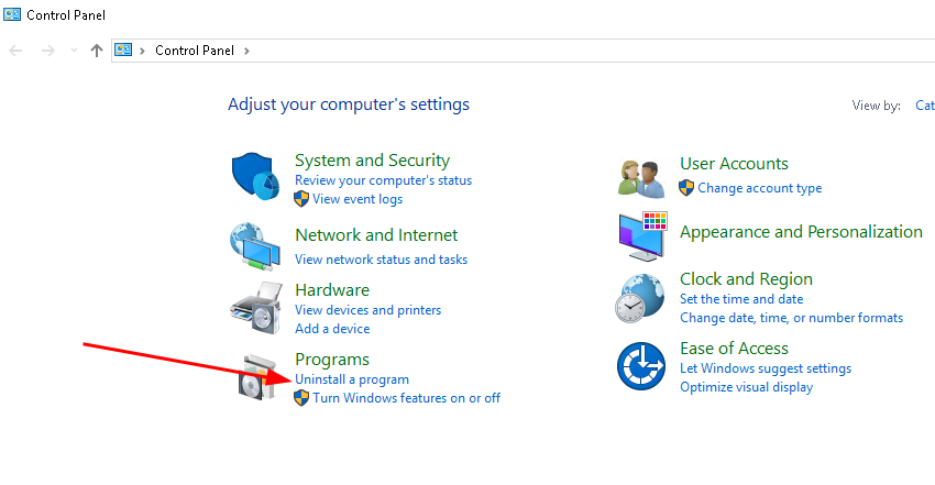 Removing Quickstream Node - Opening control panel