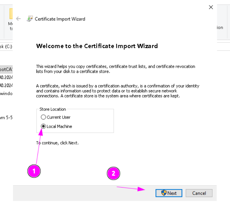 Istalling AWS certificates