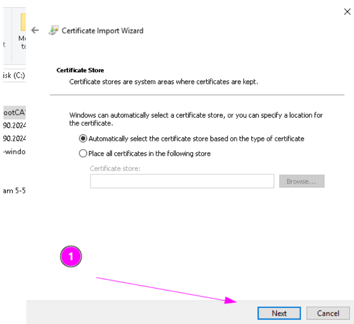 Istalling AWS certificates