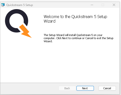 Quickstream Node Windows Installation